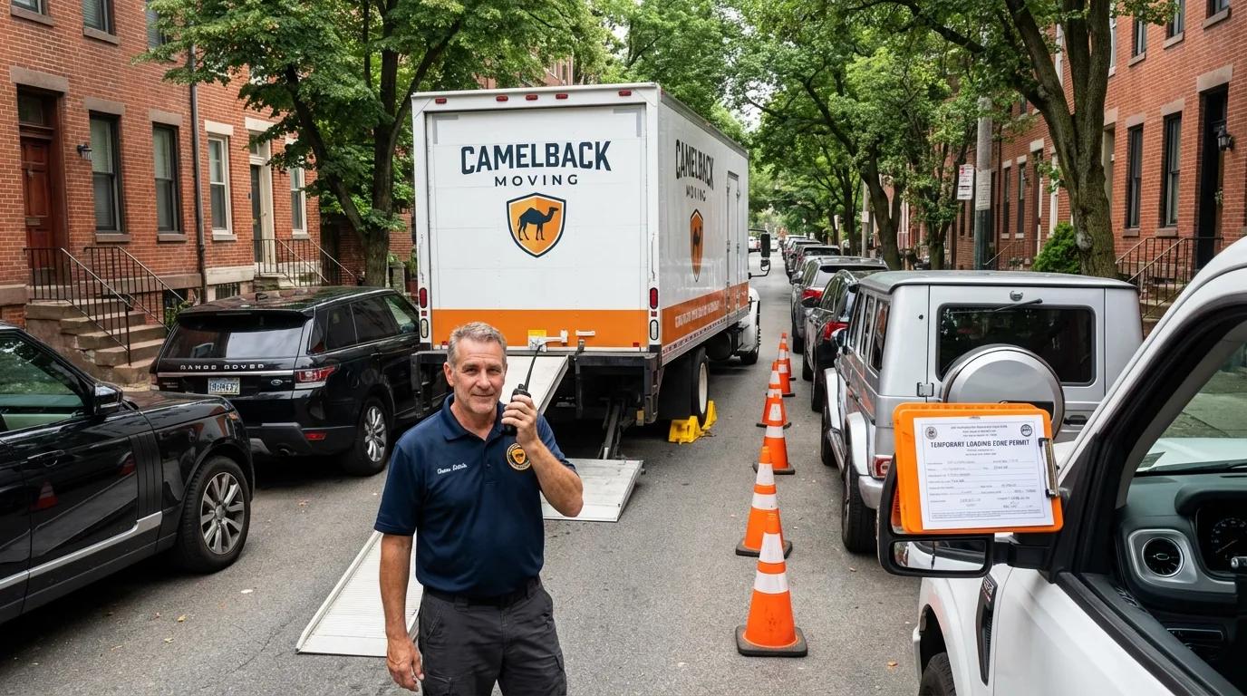 City street loading permit setup in Robesonia, PA